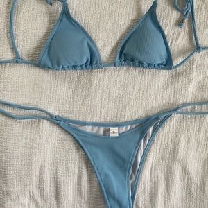 Blue bikini set